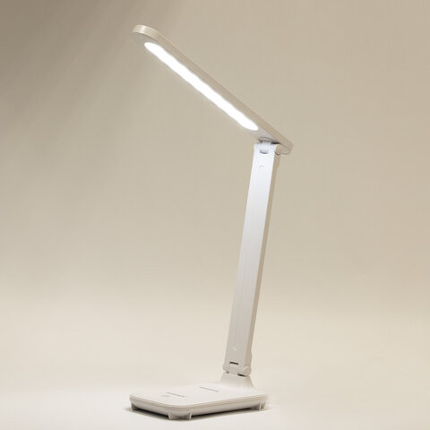 Настольная лампа / светильник беспроводная SONNEN PT-102, USB, LED, 3 Вт, 3 режима, белый, 238777