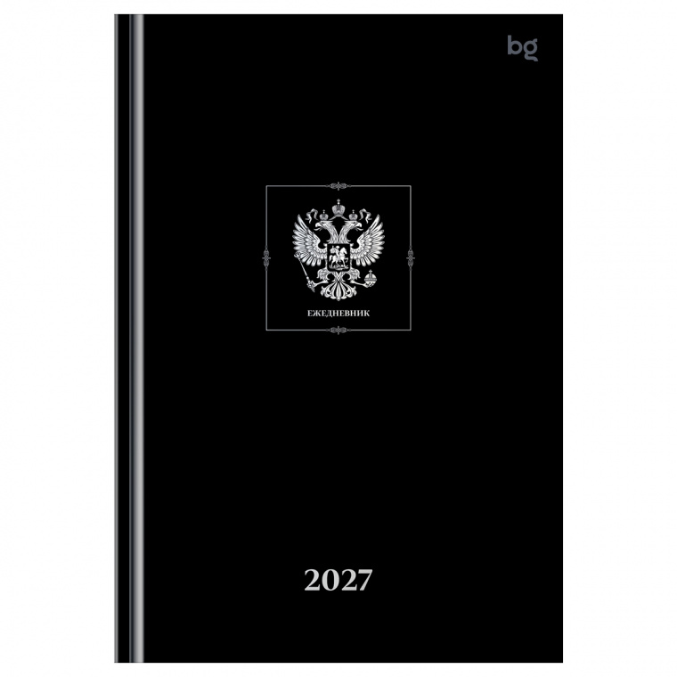 Ежедневник датированный 2027г., А5, 176л., 7БЦ BG "Орел", глянцевая ламинация