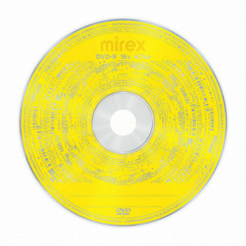 Диск DVD-R MIREX, 4,7 ГБ, 16x, Slim Case, КОМПЛЕКТ 5 шт., UL130003A1F