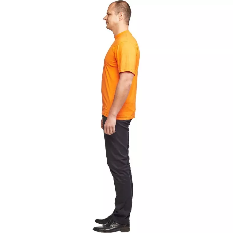 Футболка (160 г.) с кор.рукавом оранж (XXXL)