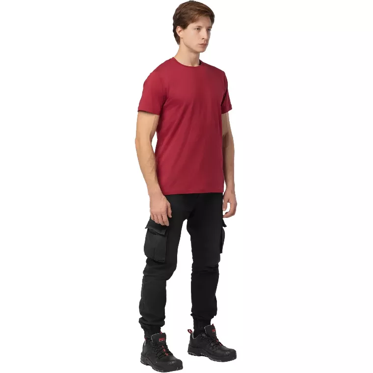 Футболка (160 г.) с кор.рукавом бордовый (XXXL)
