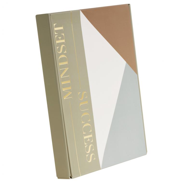 Ежедневник недатированный А5, 136л., 7БЦ, BG "Mindset. Linen", отд. фольгой 3D, soft touch, в подарочной коробке