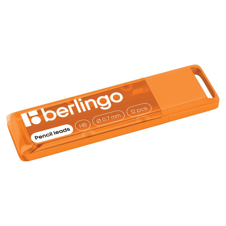 Грифели для механических карандашей Berlingo, 12шт., 0,7мм, HB