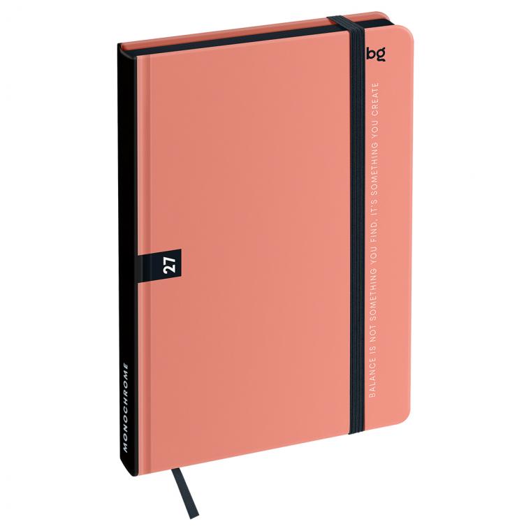 Ежедневник датированный 2027г, А5, 176л., 7БЦ BG"Monochrome. Apricot", коралловый, soft touch