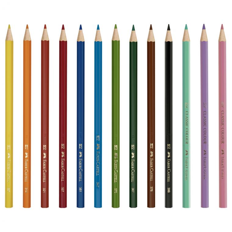 Карандаши цветные Faber-Castell "Unicorn", 10цв., шестигр., заточ.+3 паст. цв., картон, европодвес