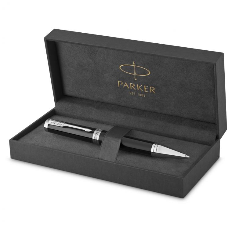 УЦЕНКА - Ручка шариковая Parker "Ingenuity Black СT" черная, 1,0мм, подарочная упаковка (осн 363655)