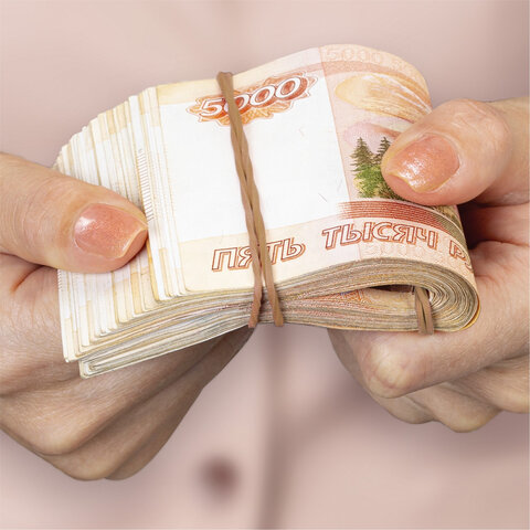 Резинки банковские универсальные диаметром 60 мм, BRAUBERG 1000 г, натуральный цвет, натуральный каучук, 440052