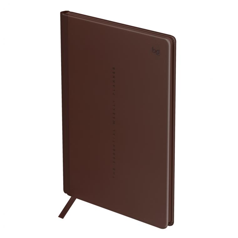 Еженедельник недатированный, B5, 64л., твердый переплет, кожзам, BG "Vienna.Dark brown", коричневый