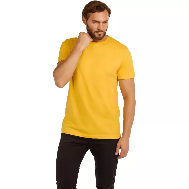 Футболка (160 г.) с кор.рукавом желтый (L)