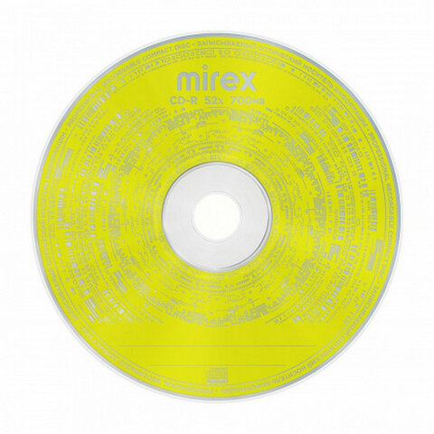 Диск CD-R MIREX Random Color, 700 Мб, 48x, Cake Box (упаковка на шпиле), КОМПЛЕКТ 50 шт., цветные, UL120009A8B