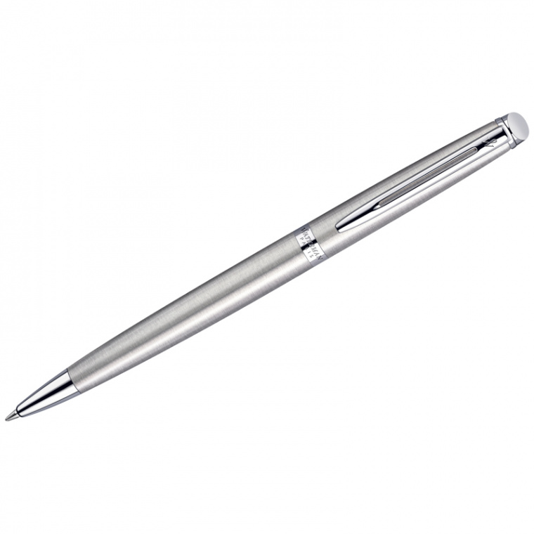 Ручка шариковая Waterman "Hemisphere Stainless Steel PT" синяя, 1,0мм, подарочная упаковка