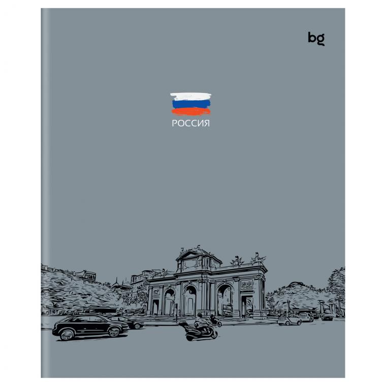 Тетрадь  60л., клетка BG "Города"