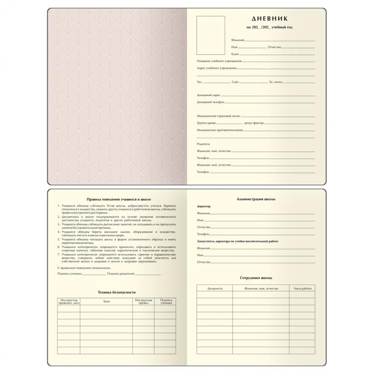Дневник 1-11 кл. 48л. (твердый) BG "Киберкот", иск. кожа (балакрон), печать, ляссе
