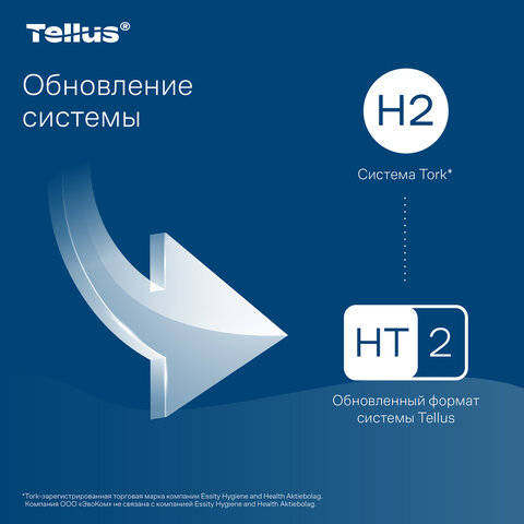 Полотенца бумажные 190 шт., Tellus/TORK (H2) ADVANCED, КОМПЛЕКТ 21 пачка, 2-слойные, белые, 22,5х21,3 см, Z-сложение, 471150