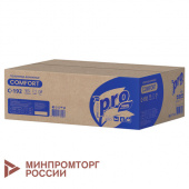 Полотенца бумажные 250 шт., PROtissue (H3) COMFORT, 1-слойные, белые, КОМПЛЕКТ 20 пачек, 22х21 см, V-сложение, С192