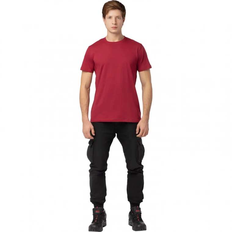Футболка (160 г.) с кор.рукавом бордовый (XXXL)