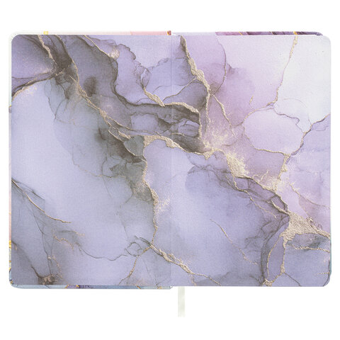 Ежедневник датированный 2027, А5, 138x213 мм, BRAUBERG "Vista Glow", под кожу, твердый, "Gemstone", 117963