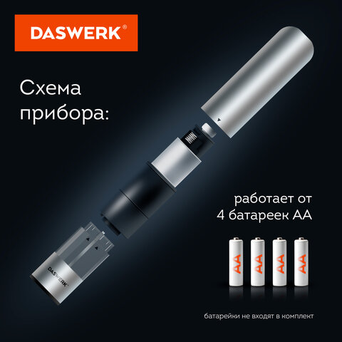 Мельница для специй, 4 уровня помола, электрическая, с подсветкой, PM-1, DASWERK (ДАСВЕРК), 456619