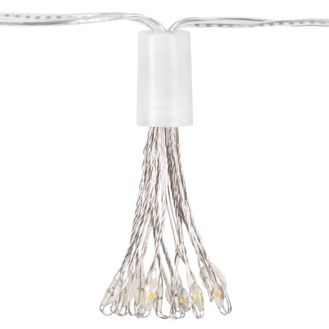 Гирлянда-пучки 2,4 м, 150 LED, тип: "Пучки", 10 пучков, тёплый белый, USB, ЗОЛОТАЯ СКАЗКА, 592557