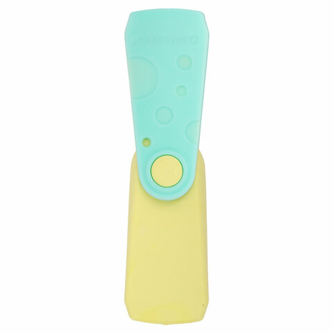 Ластик BRAUBERG "ULTRA PASTEL", 57х24х15 мм, пастельные цвета ассорти, бирюзовый пластиковый держатель, 272688