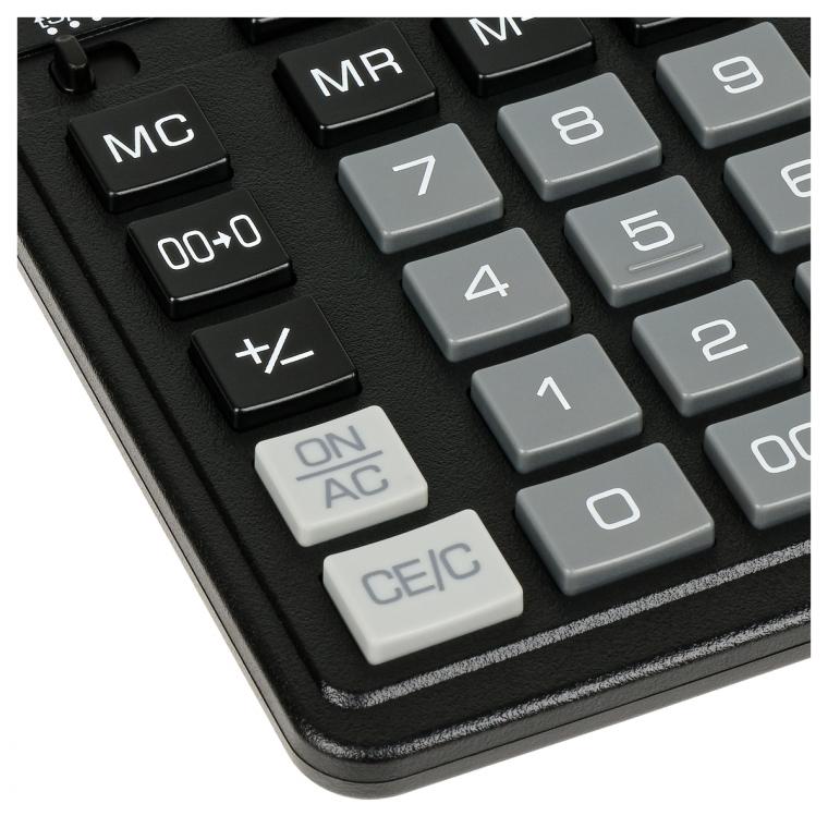 Калькулятор настольный Eleven SDC-888X-BK, 12 разрядов, двойное питание, 158*203*31мм, черный