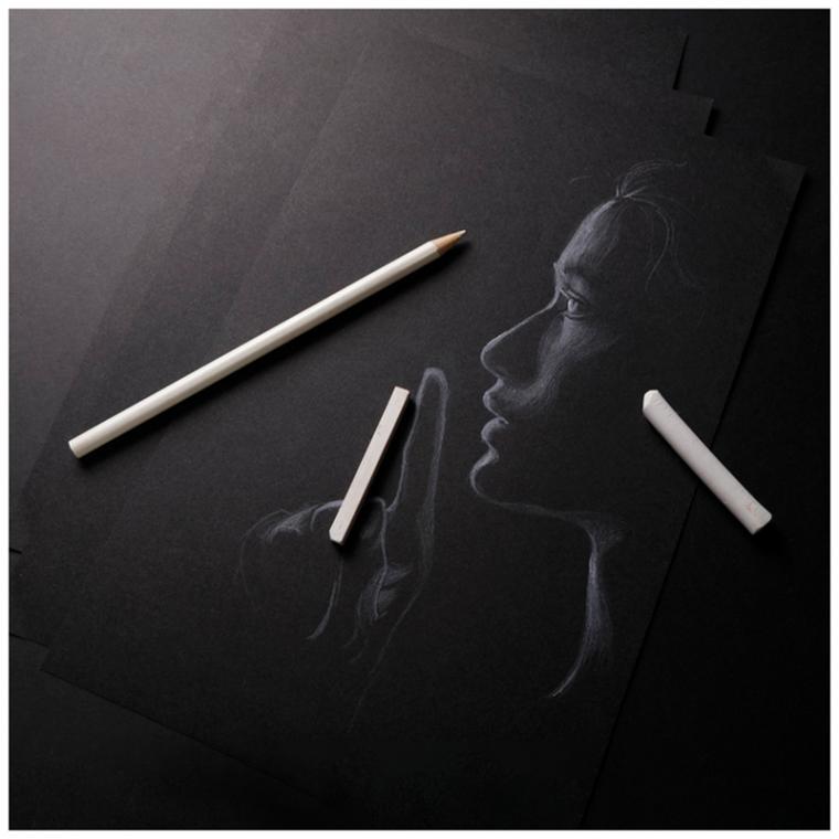 Скетчбук 20л., А5 Clairefontaine на склейке, мелкозер., черный, 120г/м2