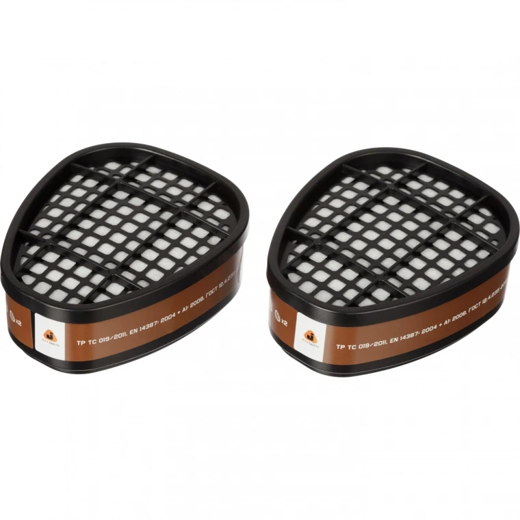 Фильтр противогазовый Jeta Safety 6550, класса А2, 2шт/уп