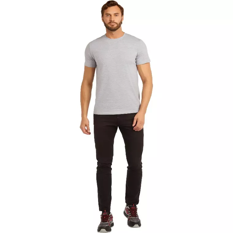 Футболка (160 г.) с кор.рукавом серый меланж (XXXL)