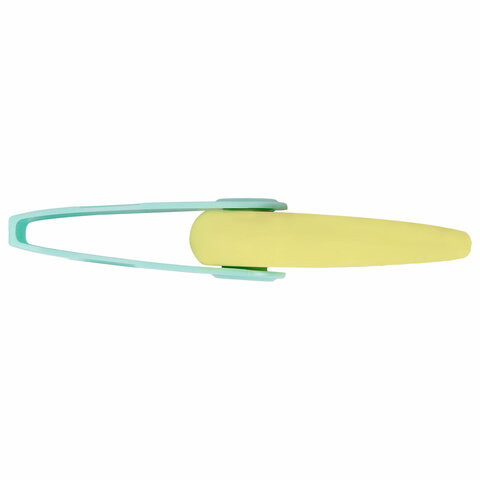 Ластик BRAUBERG "ULTRA PASTEL", 57х24х15 мм, пастельные цвета ассорти, бирюзовый пластиковый держатель, 272688