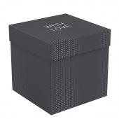 Коробка складная подарочная MESHU Черная, (15*15*15см), выборочный лак