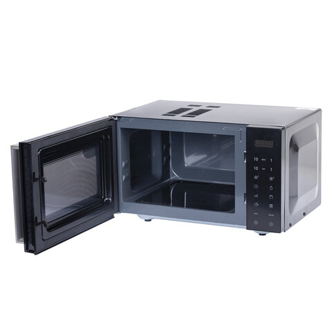 Микроволновая печь без поворотного стола BRASSON (БРАССОН) MW2390D-11GP, ГРИЛЬ, 9 ПРОГРАММ, 23л, 900Вт, сенсорное управление, черная, 454981