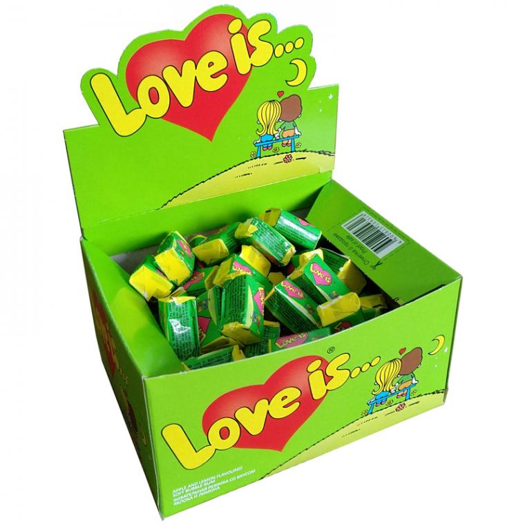 Жевательная резинка  Love is..., яблоко-лимон