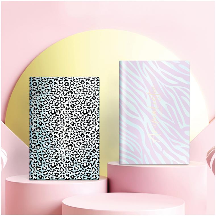 Ежедневник недатированный, А5, 136л., кожзам, Greenwich Line "Vision. Animal print. Leopard", тон. блок, цветной срез