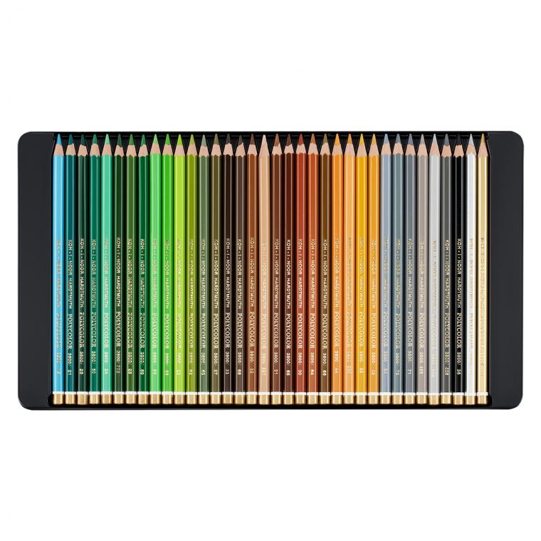 Карандаши цветные художественные Koh-I-Noor "Polycolor", 72цв., заточен., метал. пенал (ПОД ЗАКАЗ)