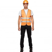 Жилет сигнальный Тип1Е, цв.оранж.(р.4XL-5XL/64-70)