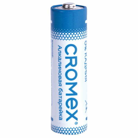 Батарейки алкалиновые "пальчиковые" КОМПЛЕКТ 40 шт., CROMEX (КРОМЕКС) Alkaline, АА (LR6,15А), в коробке, 455594