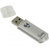 Память Smart Buy "V-Cut"  64GB, USB 3.0 Flash Drive, серебристый (металл. корпус )