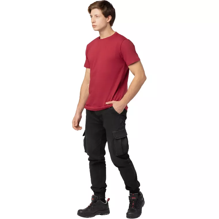 Футболка (160 г.) с кор.рукавом бордовый (XXXL)