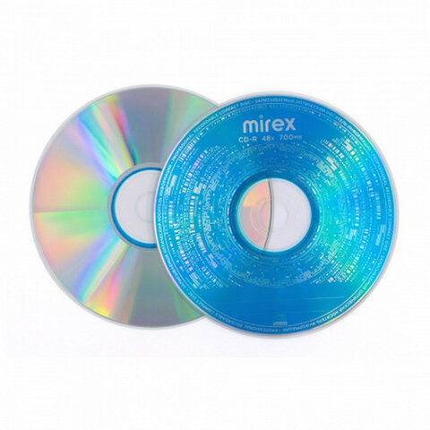 Диск CD-R MIREX, 700 Мб, 48x, Slim Case, КОМПЛЕКТ 5 шт., UL120051A8F