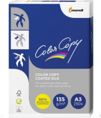 Бумага COLOR COPY SILK, мелованная, матовая, БОЛЬШОЙ ФОРМАТ, А3, 135 г/м2, 250 л., для полноцв. лазе
