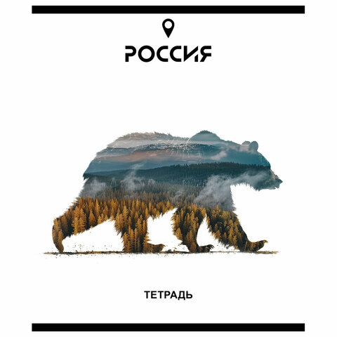 Тетрадь А5 48 л. ПЗБМ, скоба, клетка, Soft Touch, брайль, "Место Силы" (микс в спайке), 23294