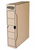 Накопитель документов, лоток-коробка FELLOWES Bankers Box "Basic", 100 мм, бурый, до 850 л., FS-0010