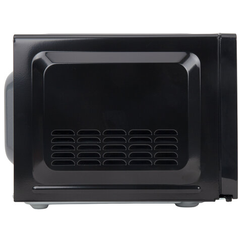 Микроволновая печь SONNEN MW2070BLCR-6MB, 20 л, 700 Вт, таймер, механическое управление, ручка, черная/хром, 454982