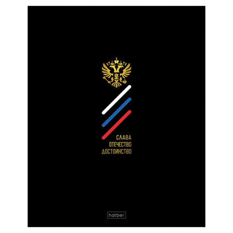 Тетрадь А5 48 л., HATBER, скоба, клетка, глянцевая ламинация, Россия (микс в спайке), 093056, 48Т5лВ1