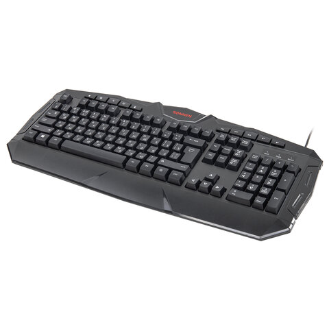 Клавиатура проводная игровая SONNEN Q9M, USB, 114 клавиш, РАДУЖНАЯ LED-подсветка, черная, 513511