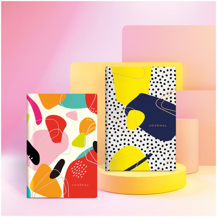 Ежедневник недатированный, А5, 136л., кожзам, Greenwich Line "Vision. Stylish abstraction", тон. блок, цветной срез