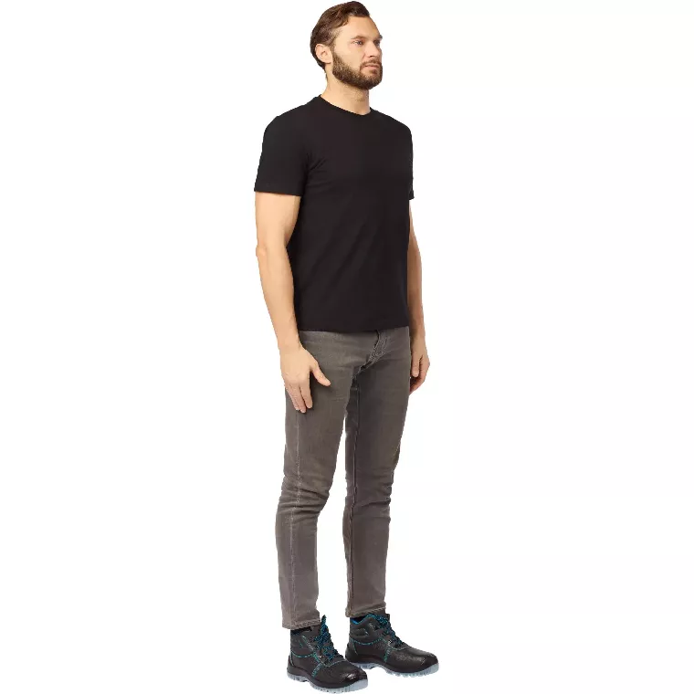 Футболка (160 г.) с кор.рукавом чрн.(XXXL)