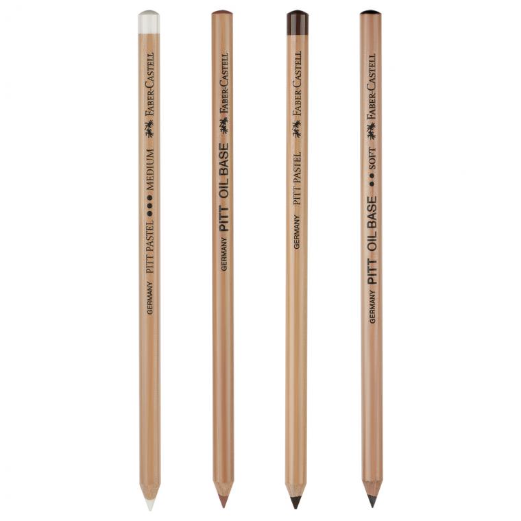 Набор художественных изделий Faber-Castell "Pitt Monochrome", 12 предметов, метал. коробка
