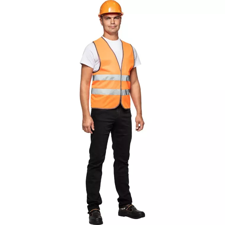 Жилет сигнальный Тип1Е, цв.оранж.(р.4XL-5XL/64-70)