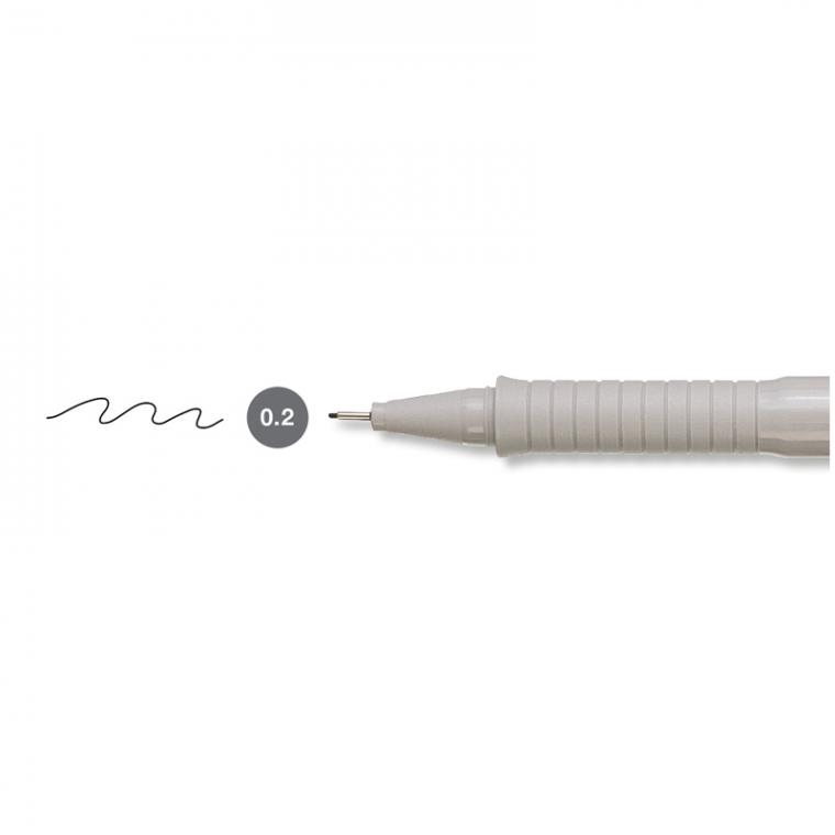 Ручка капиллярная Faber-Castell "Ecco Pigment" черная, 0,2мм